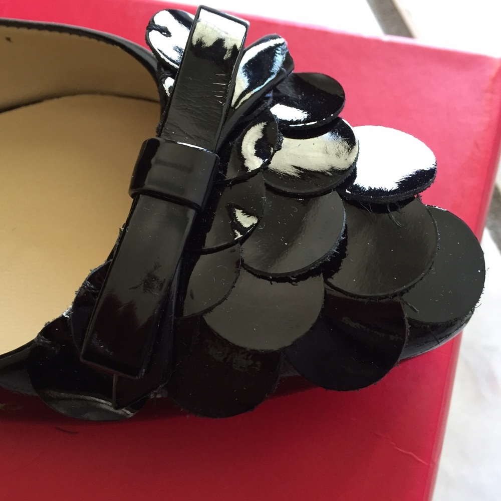 Kate Spade Erica Flats Black Patent Leather - Picture 2 of 7